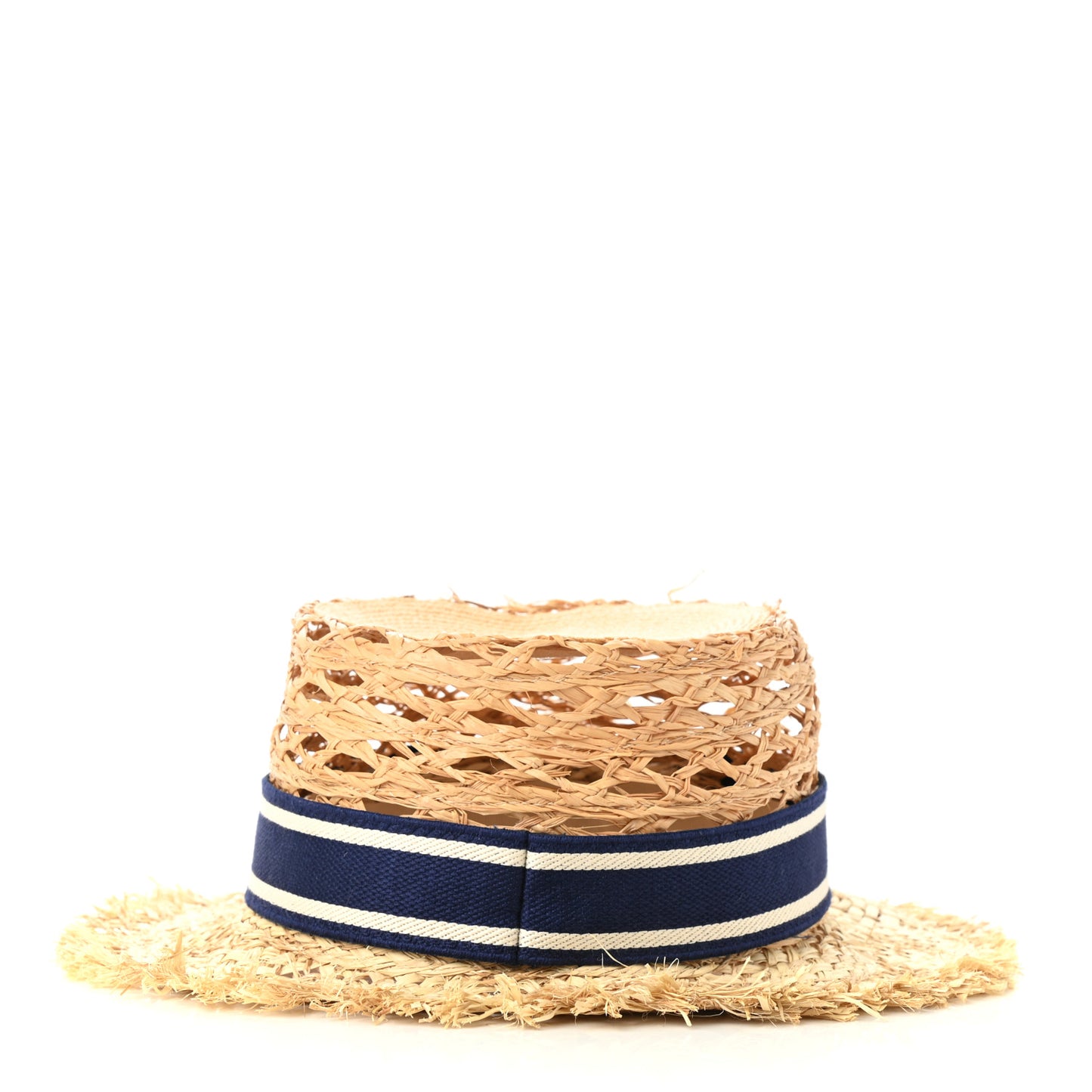 Straw Beach Hat 58 Bleu