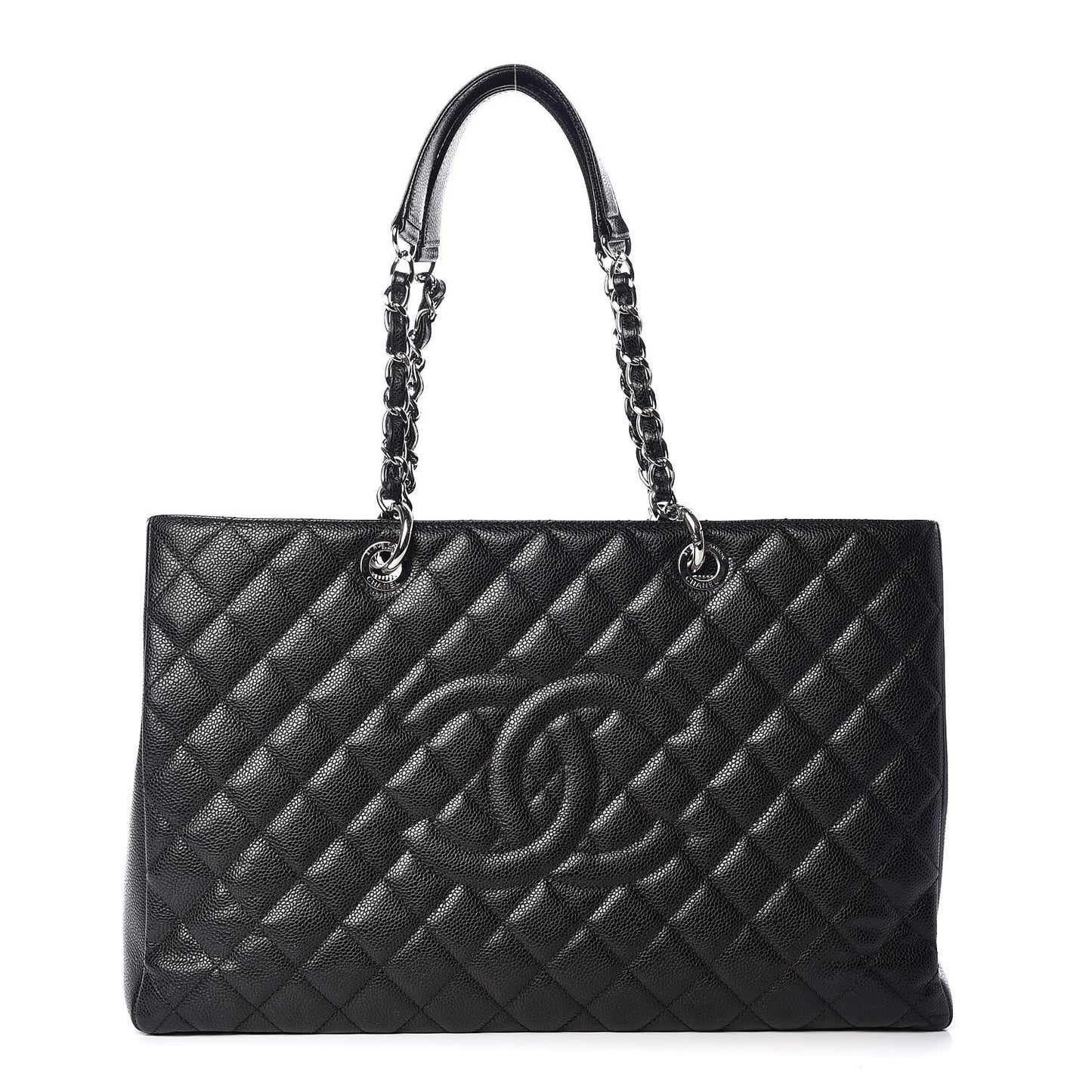 Caviar Quilted XL Grand Shopping Tote GST Black