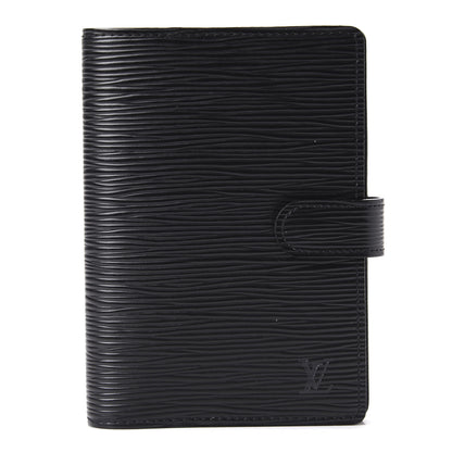 Louis Vuitton Epi Small Ring Agenda Cover Black 1 of 10