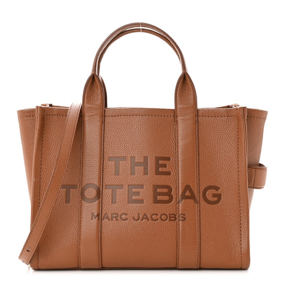 Marc Jacobs Grained Calfskin Medium The Tote Bag Argan Oil 1 of 17
