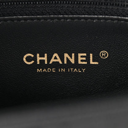 Chanel Caviar Lizard Quilted Small Coco Handle Flap Black 5 of 9