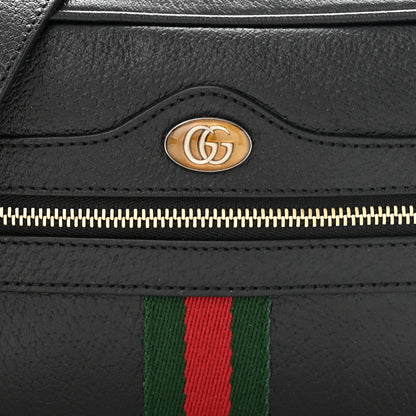 Gucci Calfskin Web Mini Ophidia Shoulder Bag Black 8 of 11