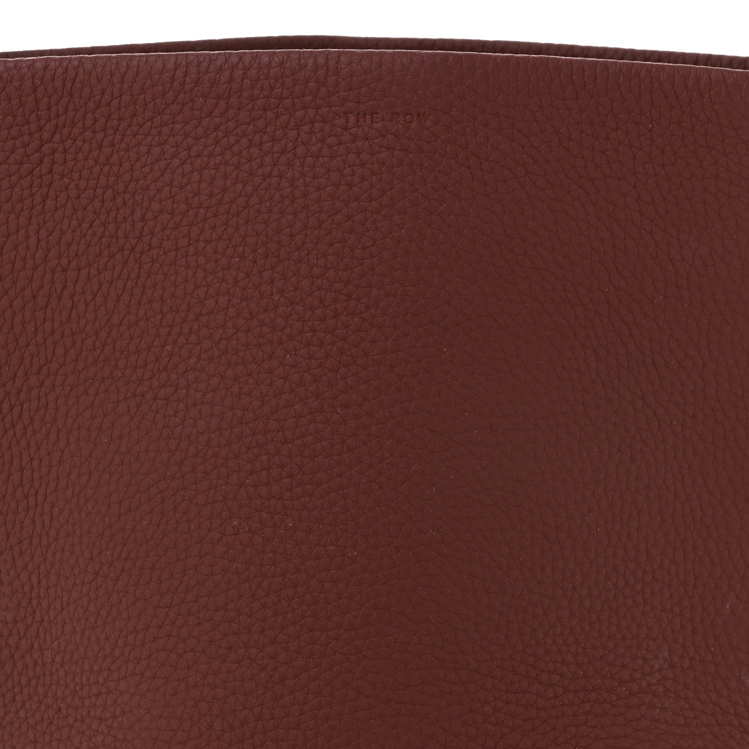 The Row Grained Calfskin Small N/S Park Tote Cognac 7 of 9