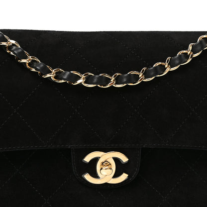 Chanel Suede Calfskin Small Souplissimo Maxi Flap Black 8 of 11