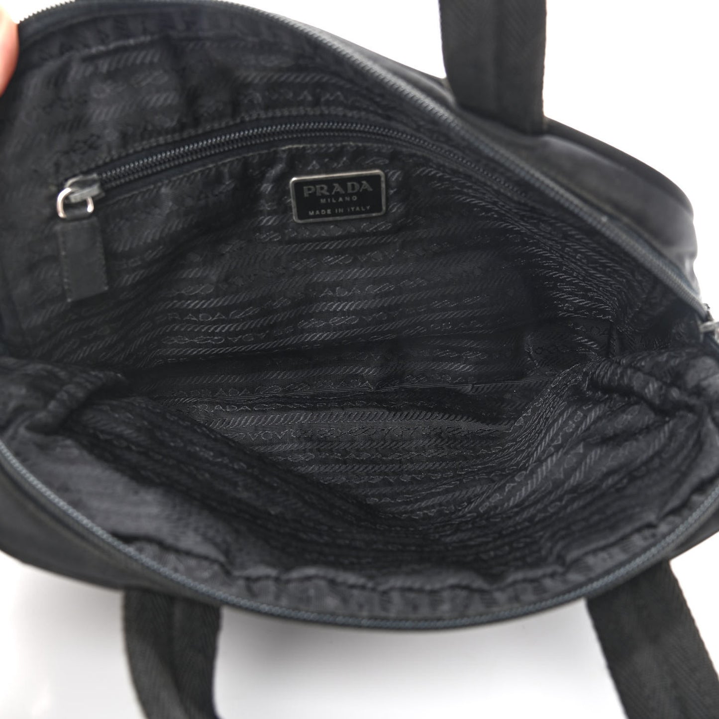 Tessuto Nylon Sport Bag Black