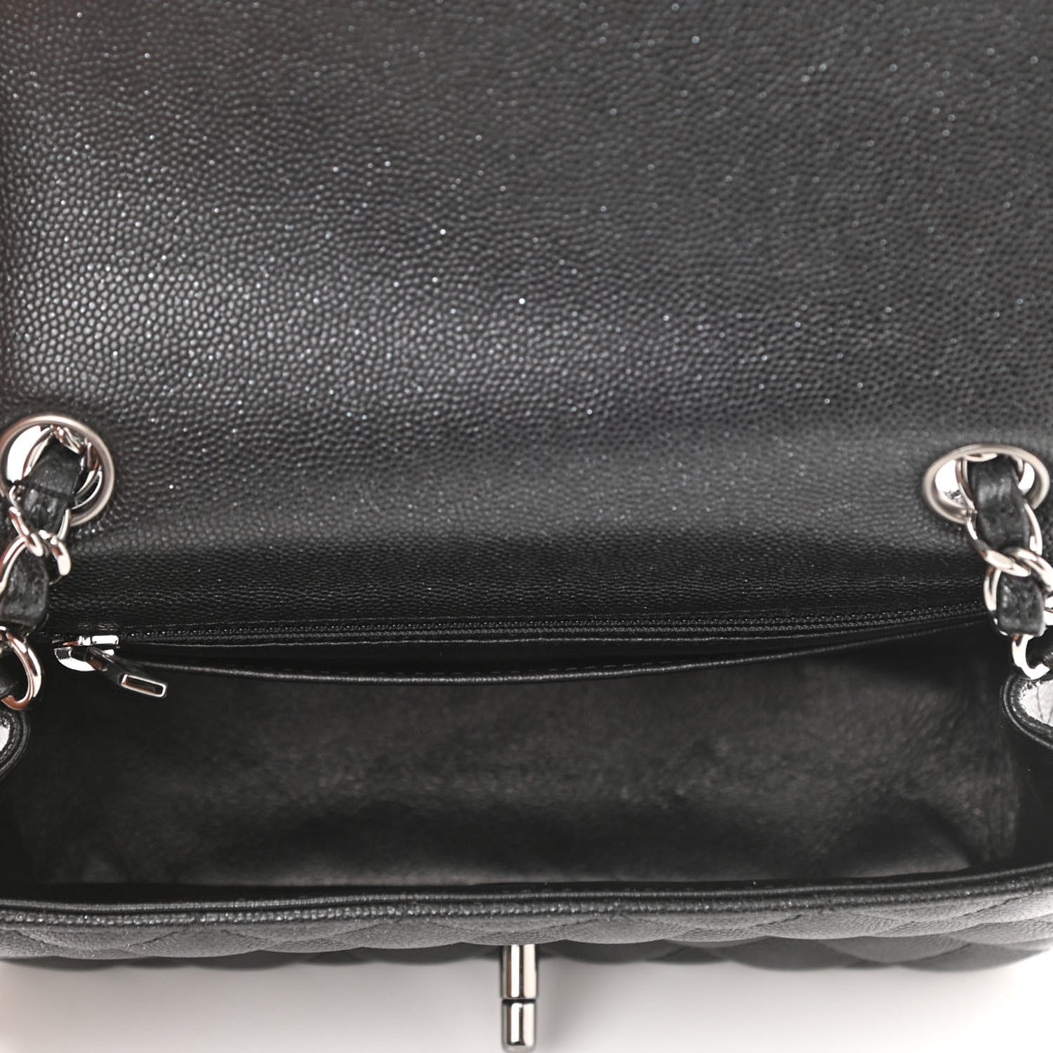 Chanel Iridescent Caviar Quilted Mini Rectangular Flap Black 5 of 10