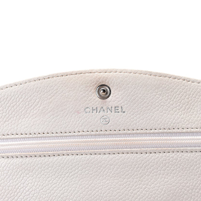 Chanel Caviar Timeless CC Wallet on Chain WOC White 4 of 10