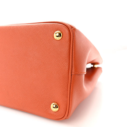 Prada Saffiano Lux Parabole Tote Papaya 9 of 9