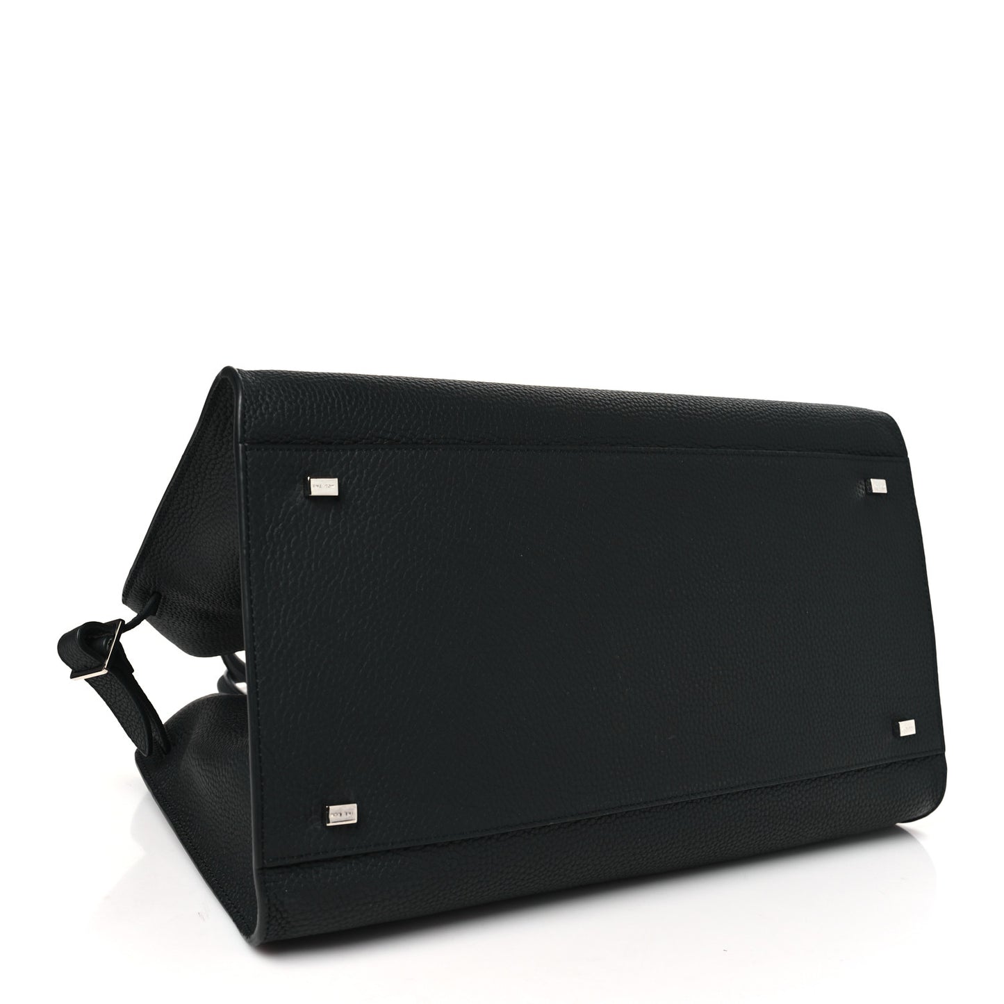 Matte Grained Calfskin Soft Margaux 15 Black
