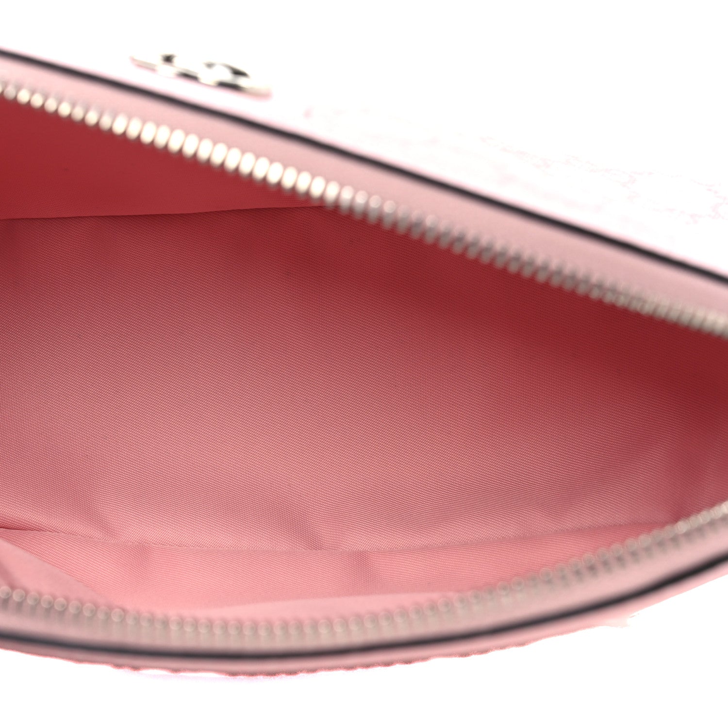 Gucci GG Supreme Monogram Textured Calfskin Large Ophidia Cosmetic Case  Pink 5 of 10