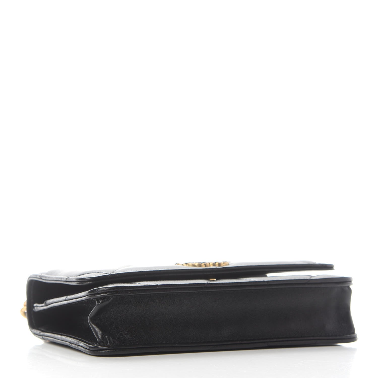 Chanel Lambskin Quilted Chanel 19 Wallet On Chain WOC Black 3 of 10