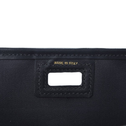Fendi Glazed Fabric Vitello Century FF 1974 Stamp Patch Mini Peekaboo Defender Cover Mogano Panna Black 7 of 10