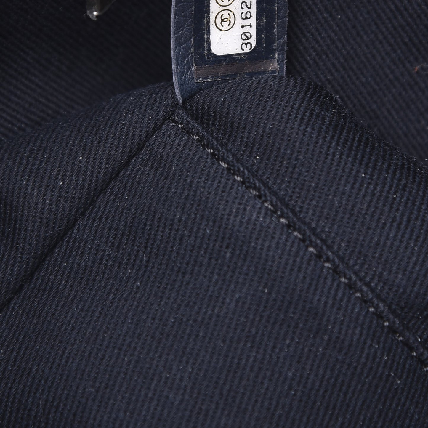 Canvas Mini Deauville Tote Navy Blue