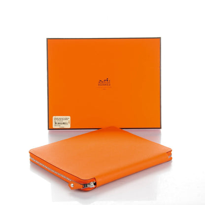Hermes Epsom E-Zip iPad Notebook Cover Orange 4 of 7