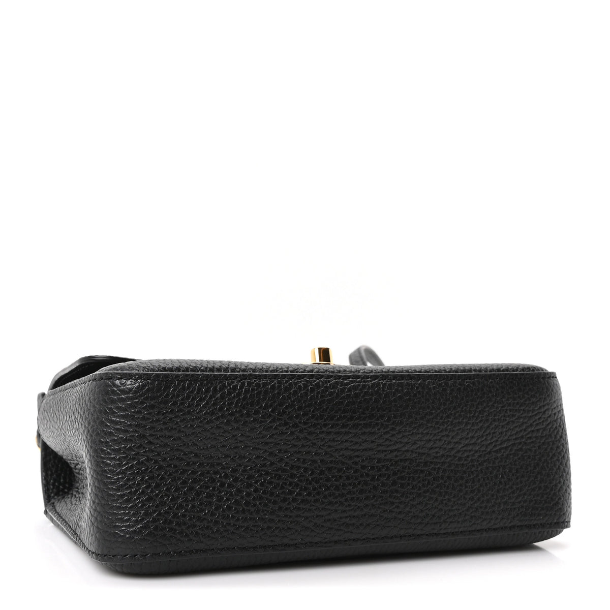 Grained Calfskin Mini Souplissimo Maxi Flap Black