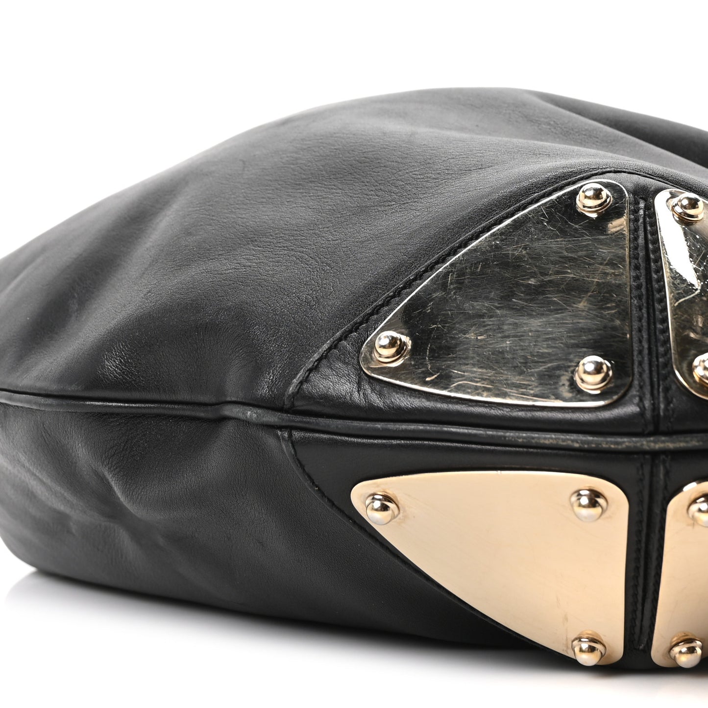 Calfskin Large Indy Top Handle Hobo Black