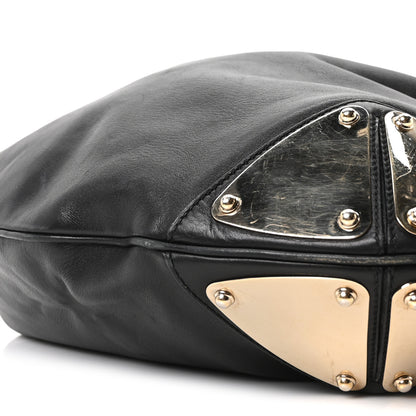 Gucci Calfskin Large Indy Top Handle Hobo Black 10 of 10