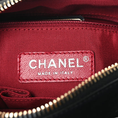 Chanel Aged Calfskin Quilted Small Gabrielle Hobo Black 6 of 10