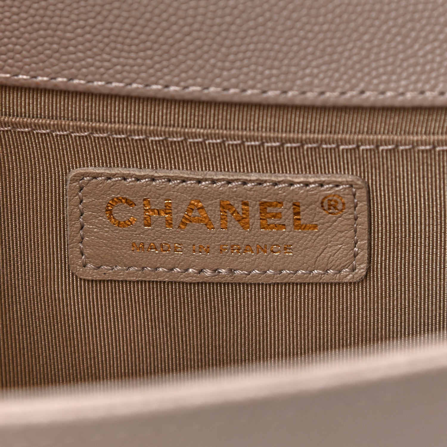 Chanel Caviar Quilted Medium Boy Flap Beige 5 of 9