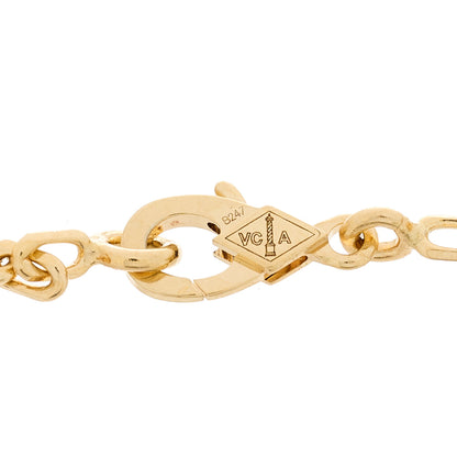 Van Cleef & Arpels 18K Yellow Gold Carnelian 5 Motifs Vintage Alhambra Bracelet 5 of 5