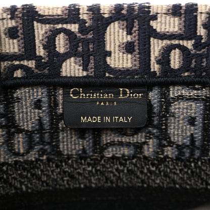 Christian Dior Oblique Small Book Tote Blue Multicolor 6 of 15