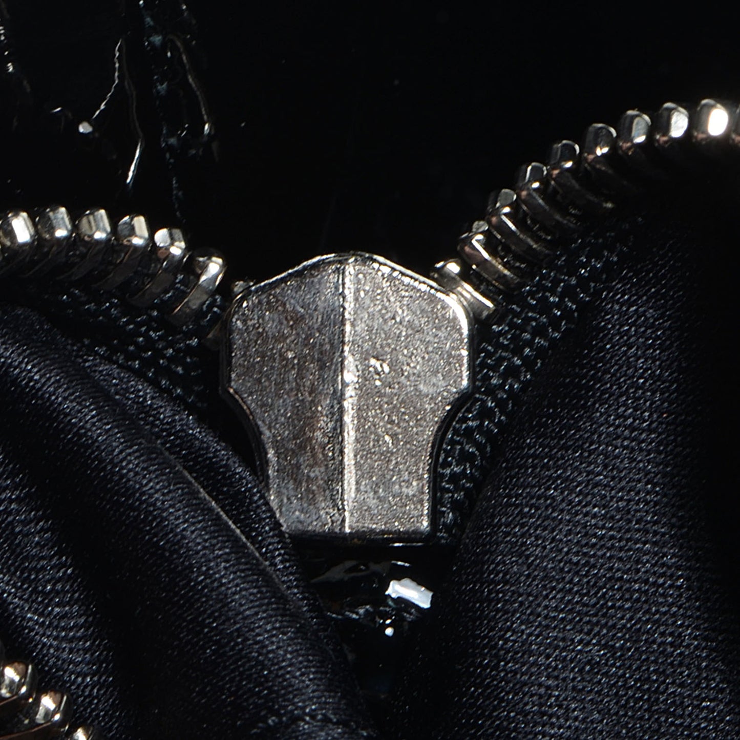 Patent Quilted Beaton Black