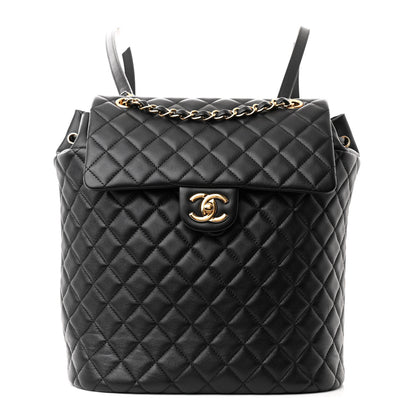 Chanel Lambskin Quilted Large Urban Spirit Backpack Black 1 of 10