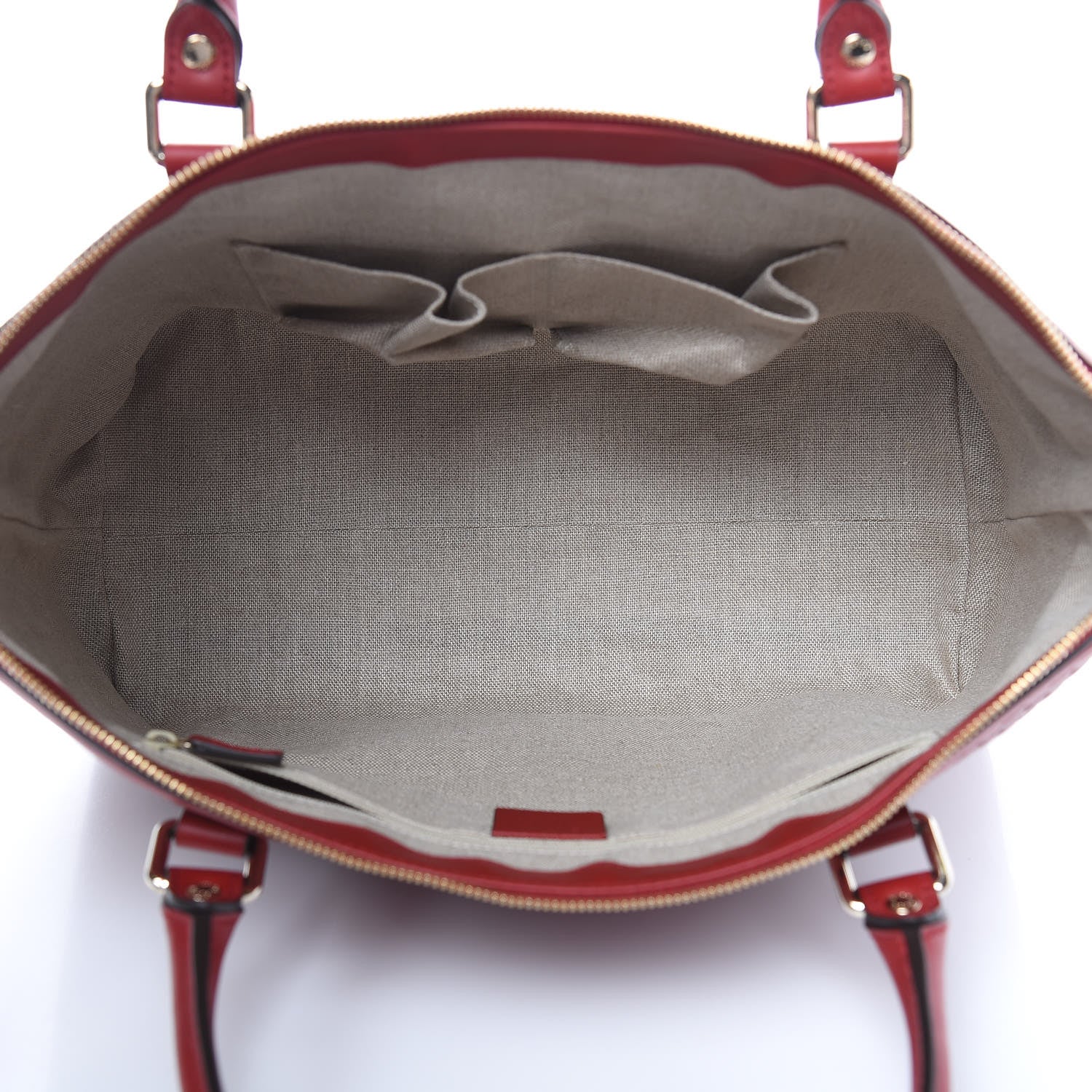 Gucci Soft Microguccissima Medium Zippered Satchel Rosso 5 of 9