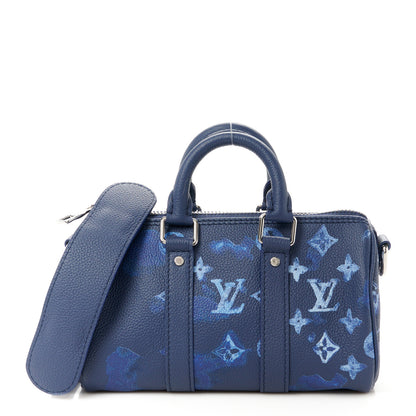 Louis Vuitton Monogram Ink Watercolor Keepall XS Blue 1 of 10