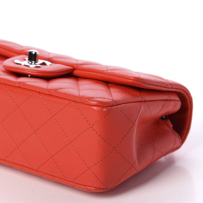 Chanel Lambskin Quilted Mini Rectangular Flap Red 7 of 11
