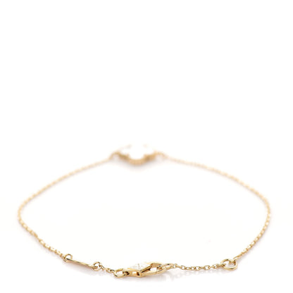 Van Cleef & Arpels 18K Yellow Gold Mother of Pearl Sweet Alhambra Bracelet 3 of 7