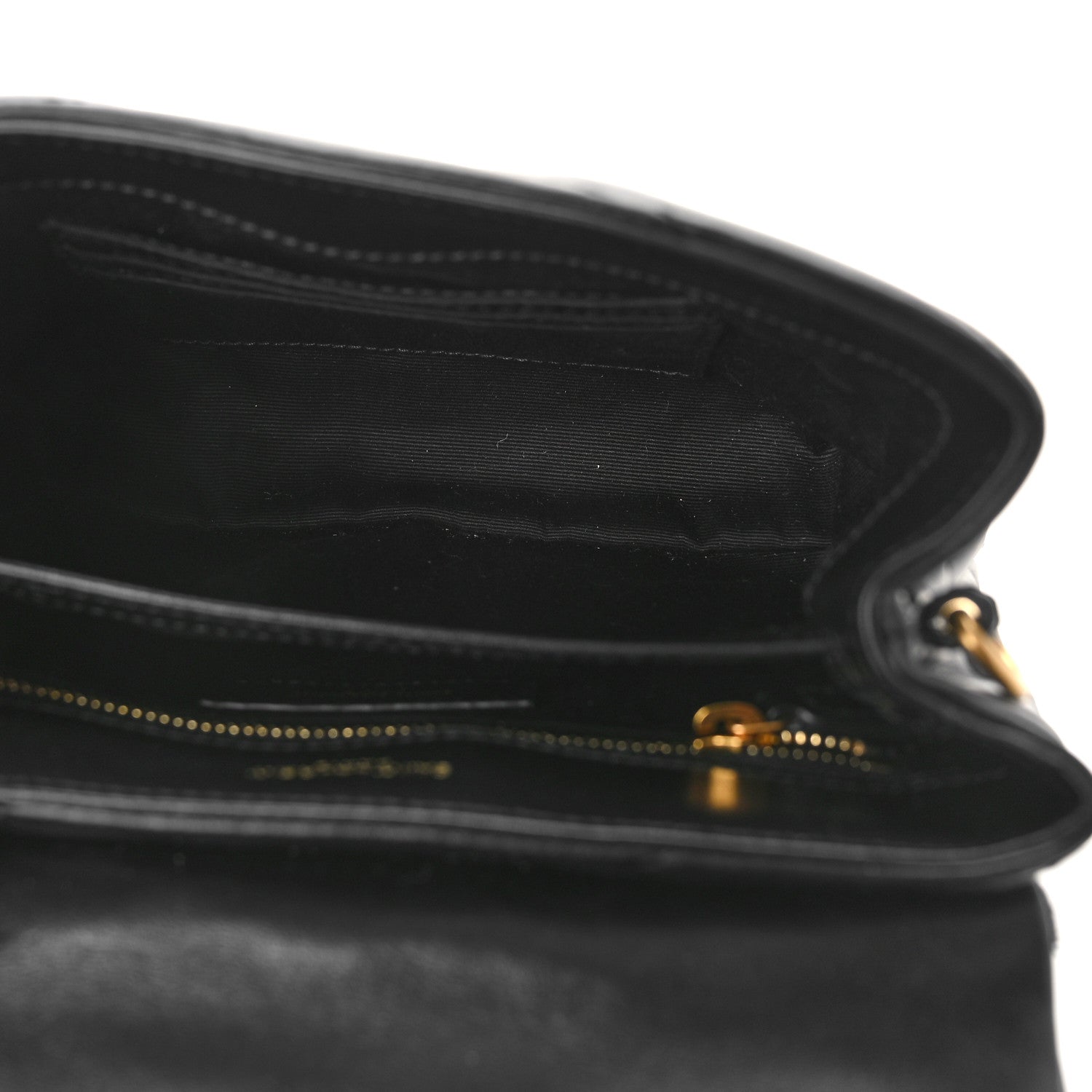 Saint Laurent Calfskin Y Quilted Monogram Toy Loulou Crossbody Bag Black 5 of 8