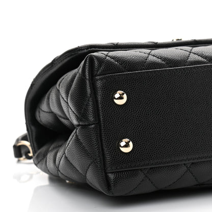 Chanel Caviar Quilted Mini Coco Handle Flap Black 9 of 11