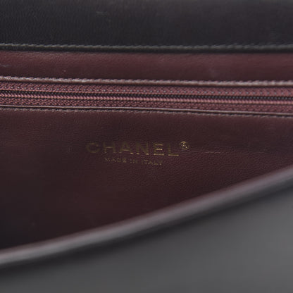 Chanel Lambskin Quilted Medium Diamond CC Flap Black 6 of 18