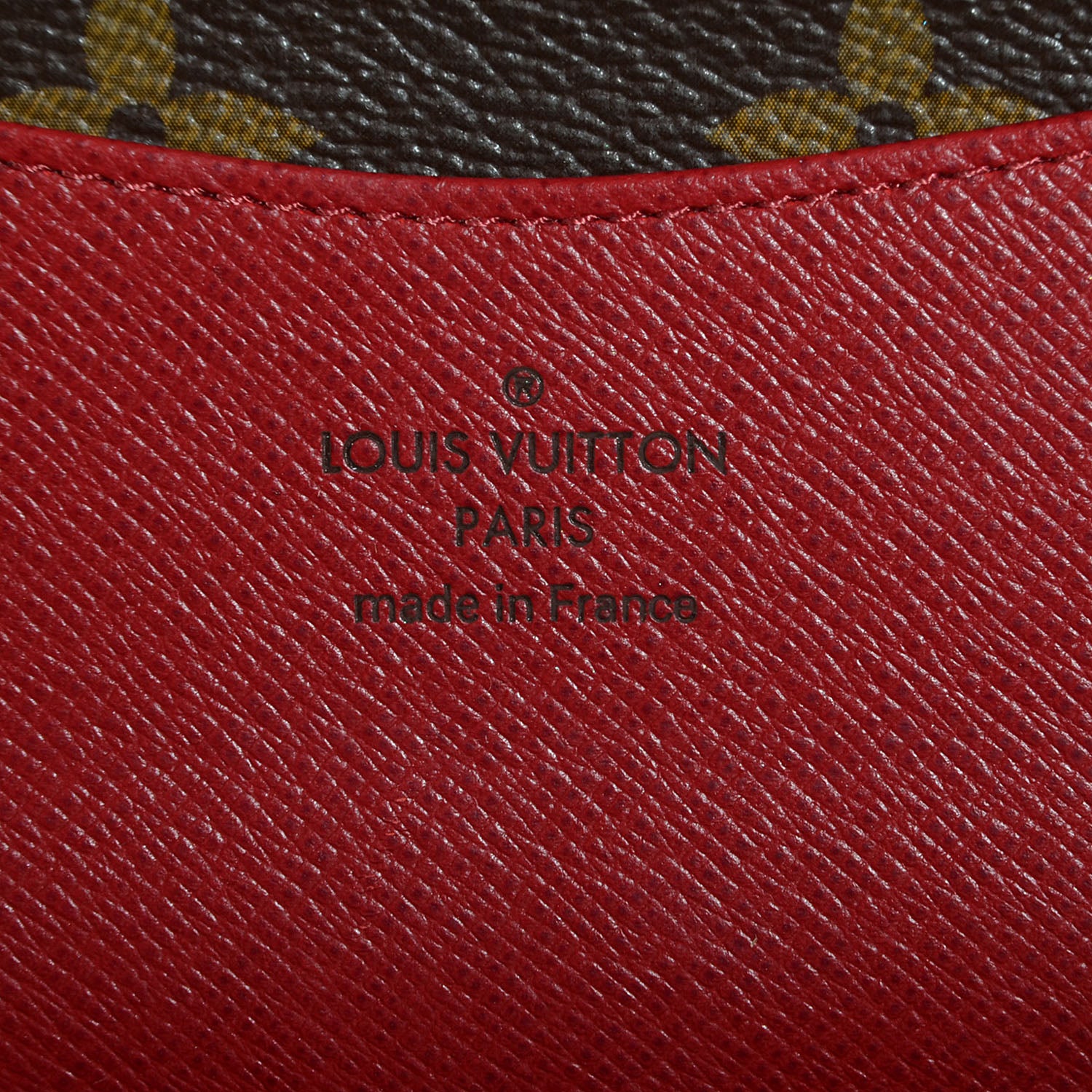 Louis Vuitton Monogram Josephine Wallet Red 7 of 8