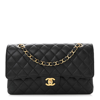 Chanel Caviar Quilted Medium Double Flap Black 1 of 11