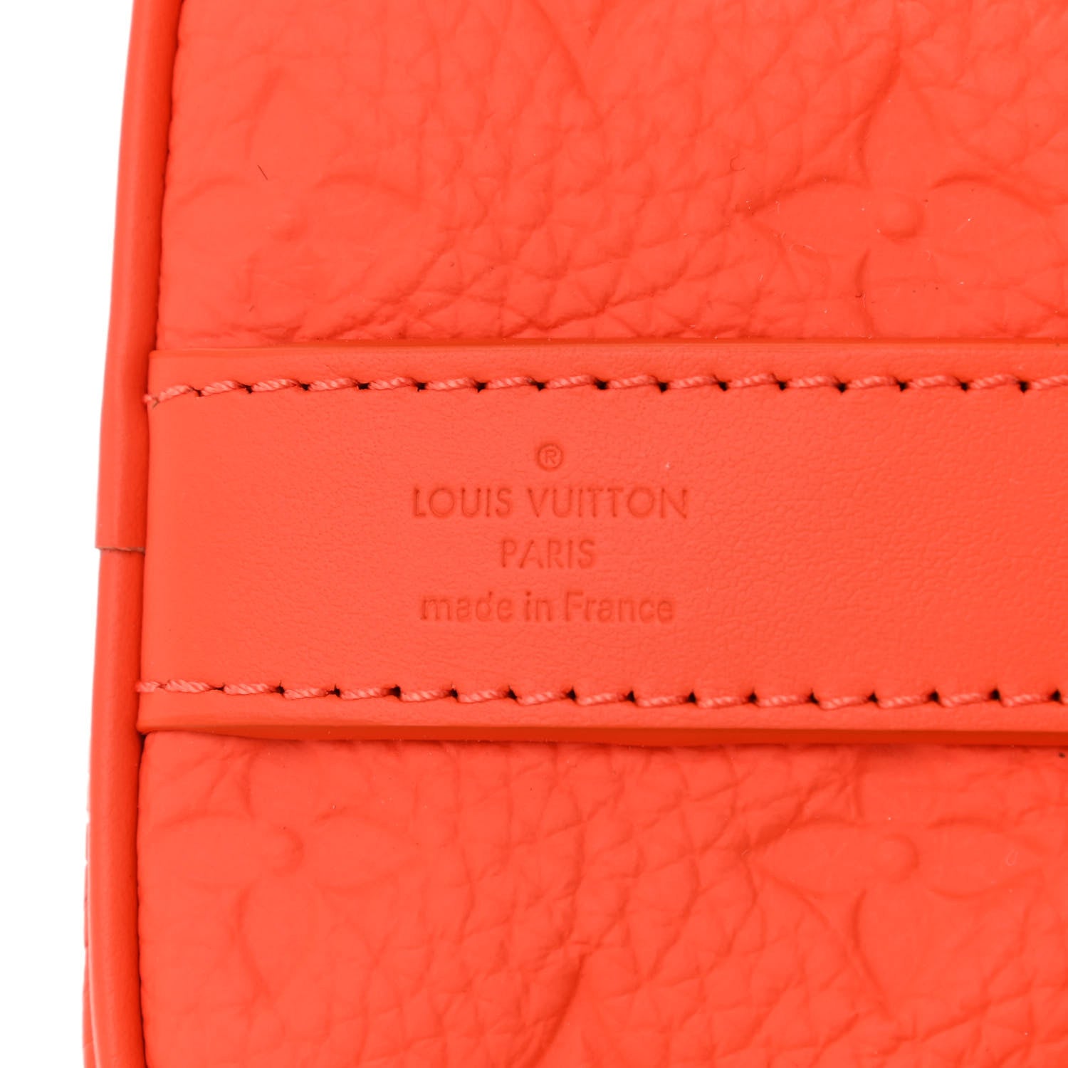 Louis Vuitton Monogram Taurillon Keepall Bandouliere 25 Orange 6 of 7