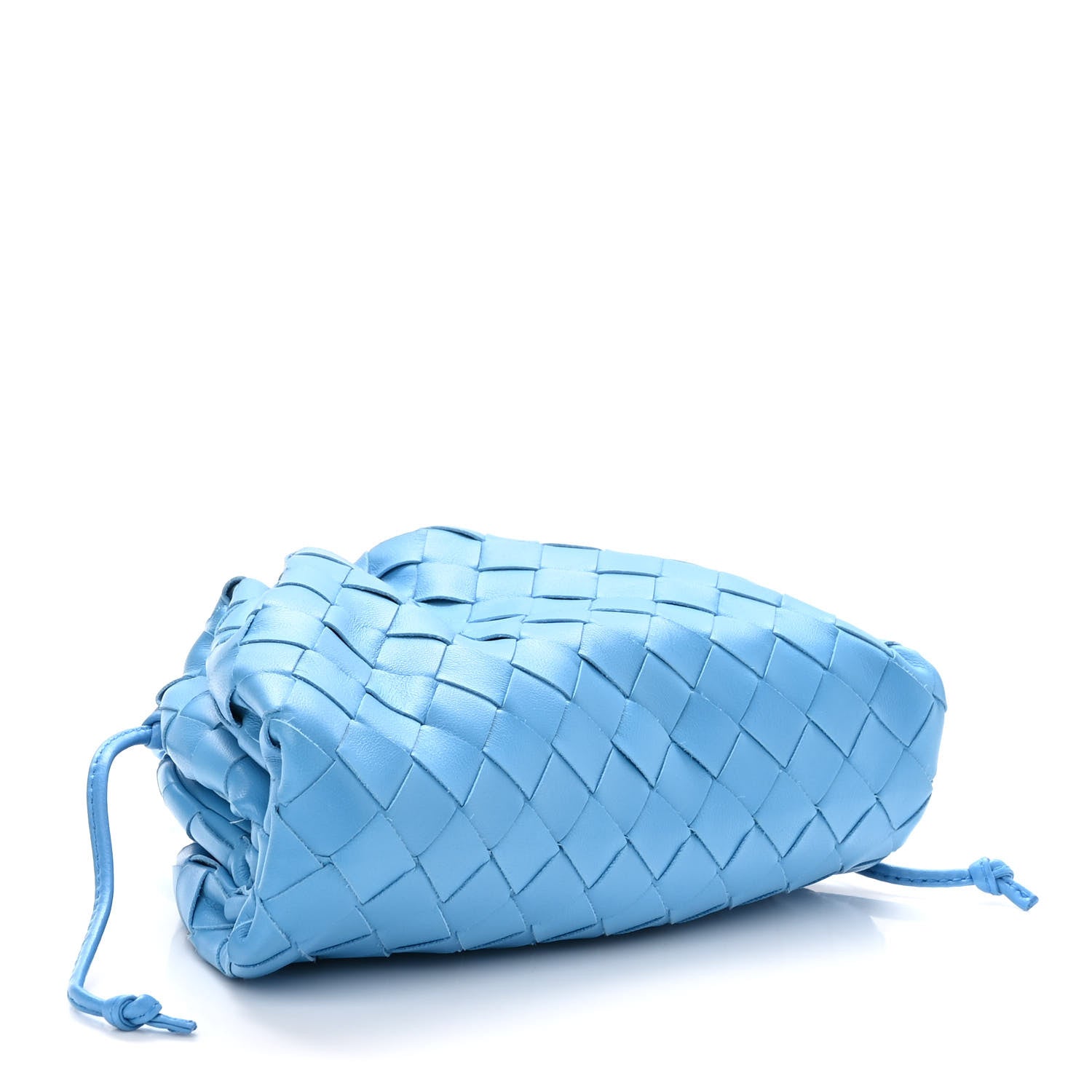 ア*@様 Bottega Veneta キルティングケース 青 Bottega Veneta Nappa Intrecciato The Mini Pouch Swimming Pool