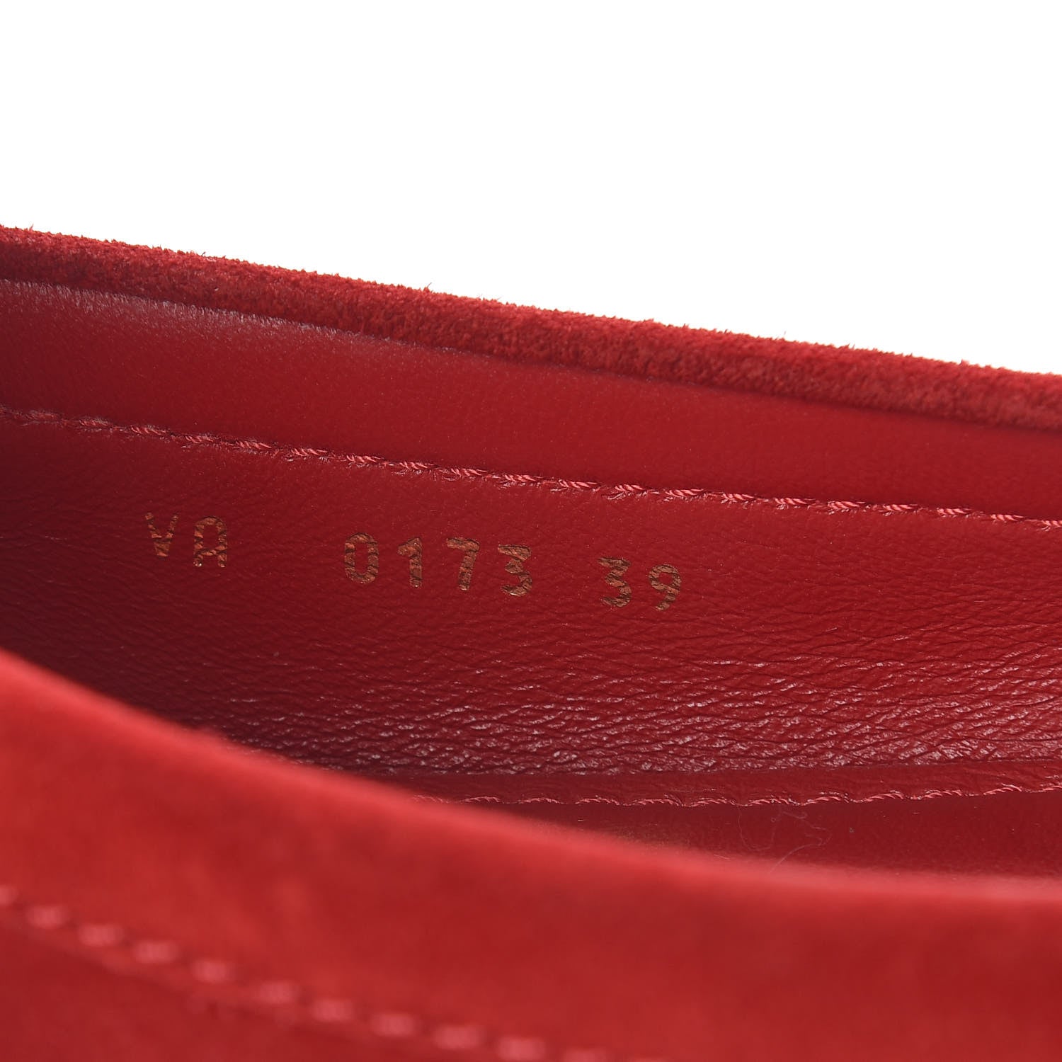 Louis Vuitton Suede Travel Moccasin Loafers 39 Rouge 8 of 9