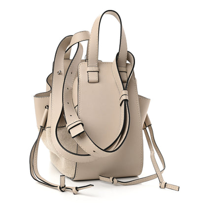 Loewe Calfskin Canvas Small Hammock Shoulder Bag Natural Mink 2 of 8