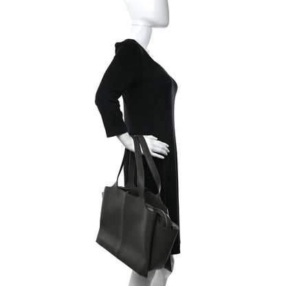 Celine Smooth Calfskin Medium Tri-Fold Bag Khaki 3 of 11