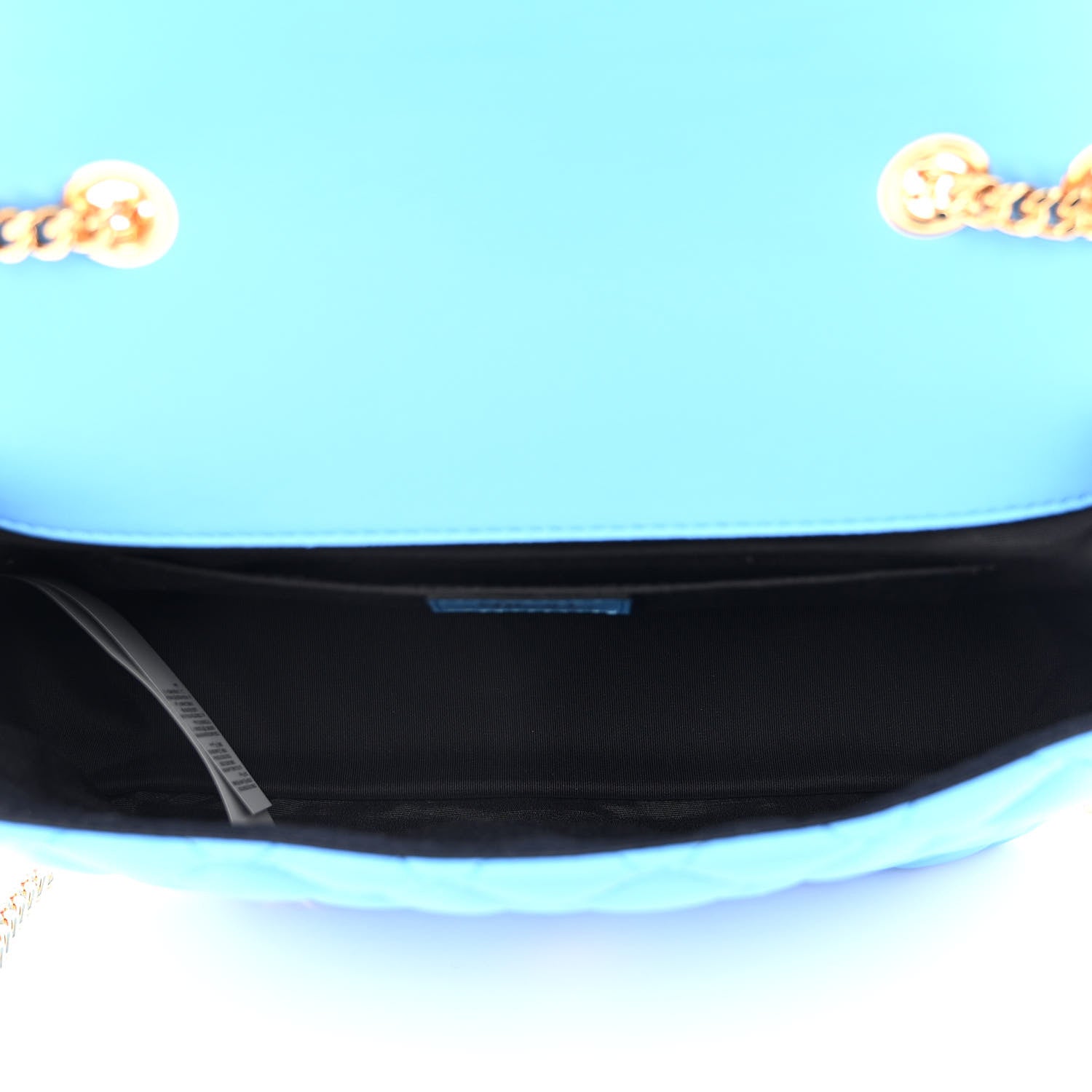 Versace Nappa Quilted Medusa Chain Crossbody Blue 7 of 9