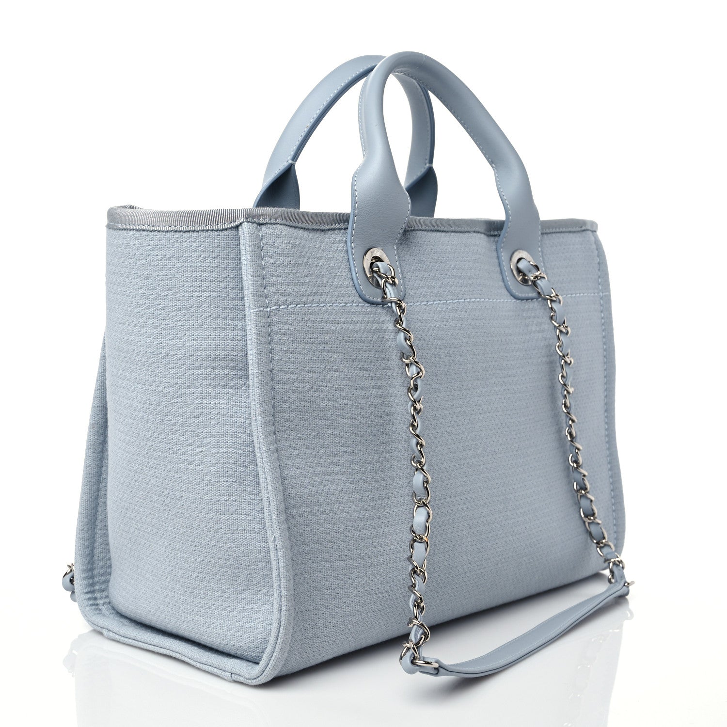 Chanel Mixed Fibers Small Deauville Tote Grey 3 of 11