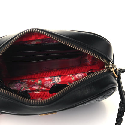 Gucci Calfskin Trapuntata Web Mini GG Shoulder Bag Black 5 of 8
