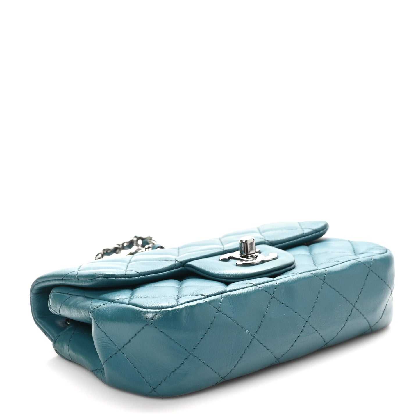 Lambskin Quilted Extra Mini Rectangular Flap