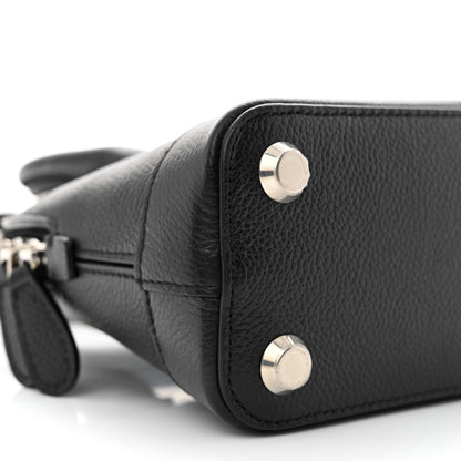 Balenciaga Grained Calfskin Cities Paris XXS Ville Top Handle Bag Black White 10 of 11