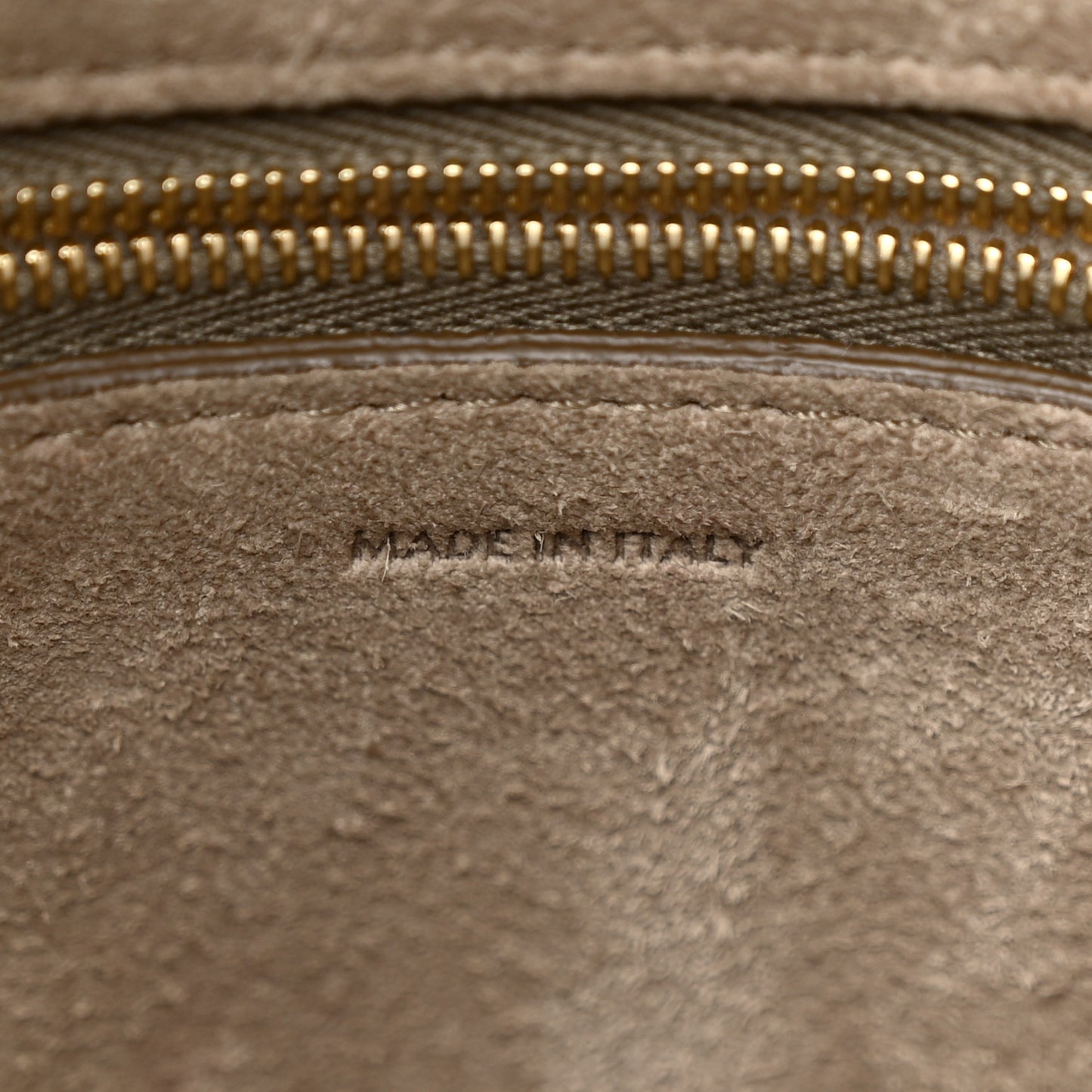 Soft Grained Calfskin Sangle Bucket Bag Taupe