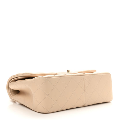 Chanel Lambskin Quilted Jumbo Double Flap Beige Clair 4 of 10