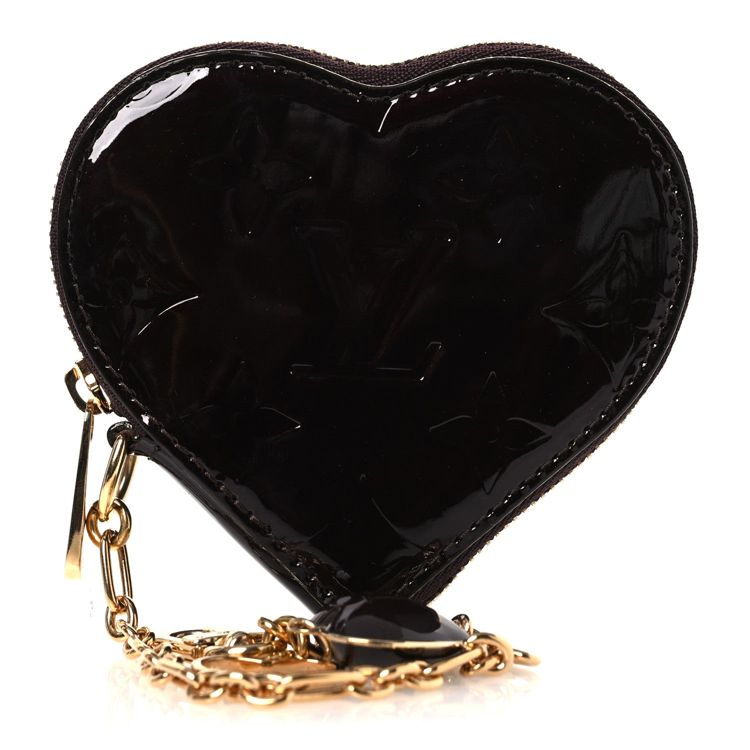 Louis Vuitton Vernis Coeur Heart Coin Purse Amarante 1 of 8