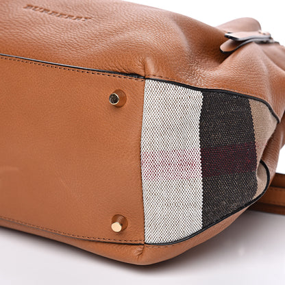 Burberry Grainy Calfskin House Check Small Maidstone Saddle Brown 11 of 11